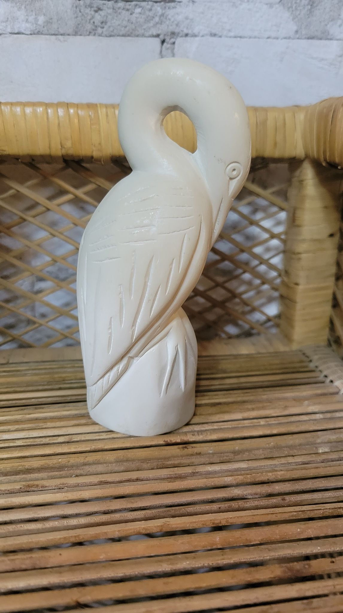 Sandstone (?) Carved Heron