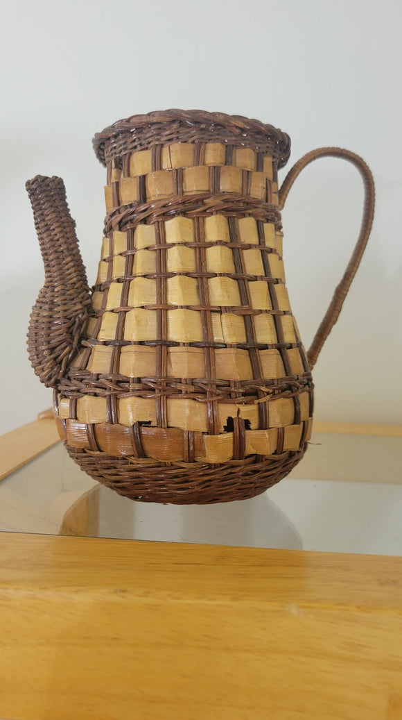 Wicker Tea Pot Basket