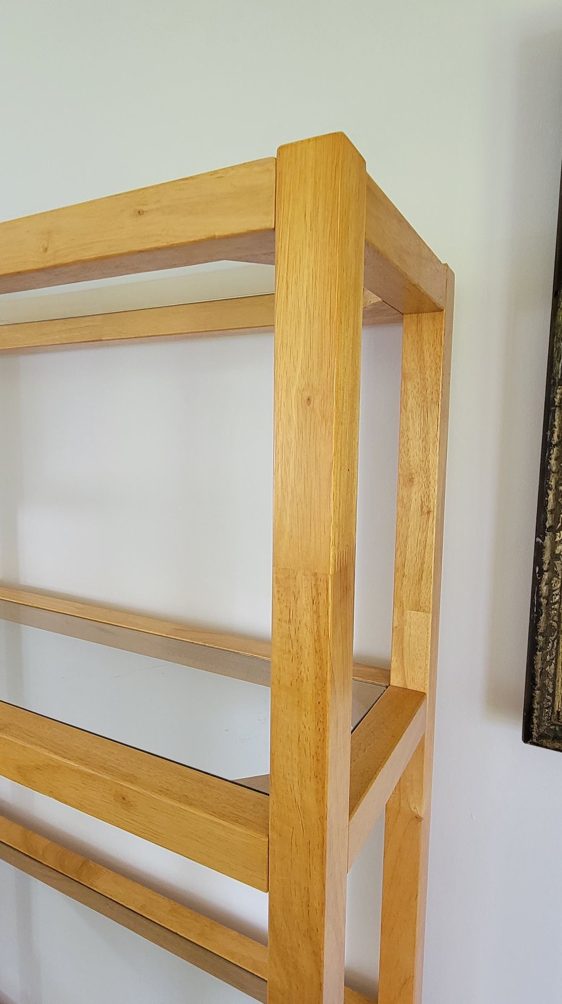 Wood and Glass 5 Tier Shelf