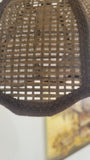 Wicker/Cane Swag Lamp