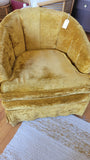 Gold Crushed Velvet Club Chair