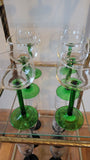 Emerald Green Luminarc France Cocktail/Wine Glasses